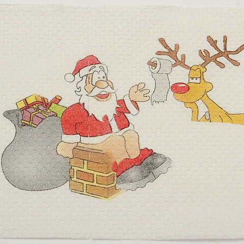 Christmas-Themed Toilet Paper - Festive Bathroom Decor