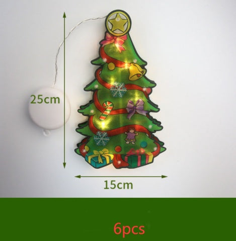 LED Suction Cup Window Hanging Lights - Christmas Decoration