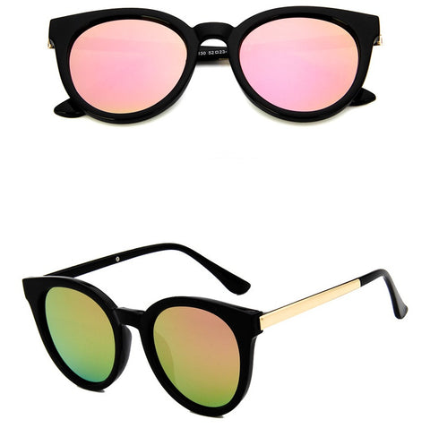 Cat Eye Pink Mirror Square Sunglasses for Women