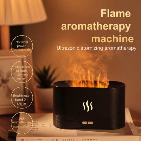 Fire Flame Humidifier Aroma Diffuser - Ultrasonic Essential Oil Humidifier