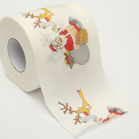 Christmas-Themed Toilet Paper - Festive Bathroom Decor