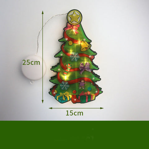 LED Suction Cup Window Hanging Lights - Christmas Decoration