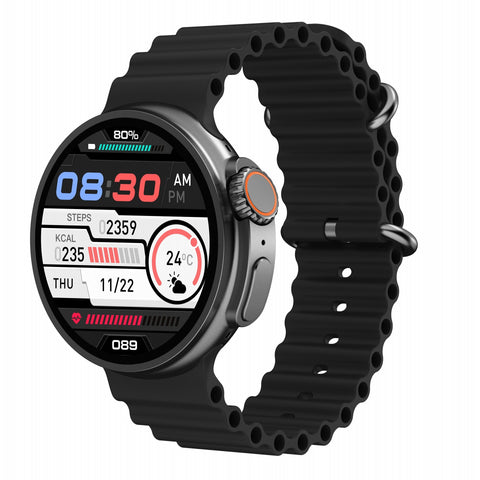 New K9 Smartwatch: Sleek Round Screen, Wireless Charging, NFC & Payment Functionality