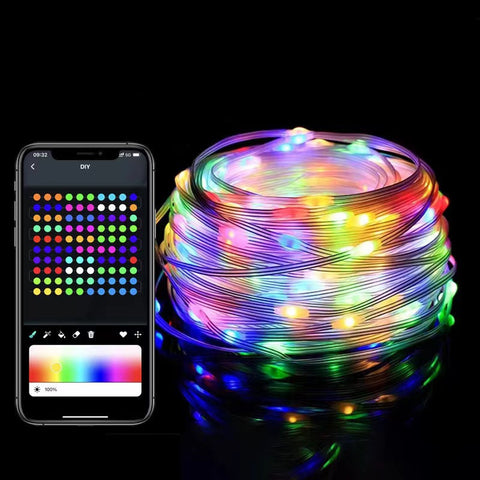 Christmas Light String with Remote Control - Intelligent Ambient Decor Lights