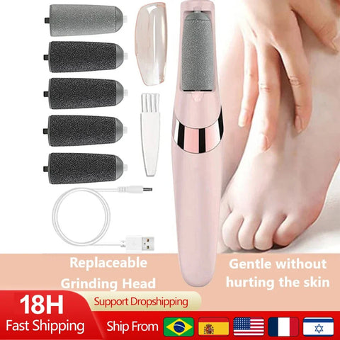 Rechargeable Foot Callus Remover - Smooth & Soften Hard, Cracked Skin Instantly