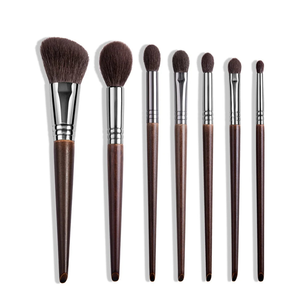 OVW Natural Goat Hair Makeup Brush Set – Professional Blending & Smudging Kit