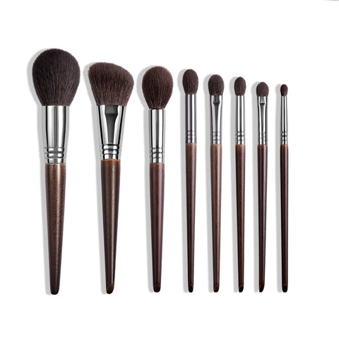 OVW Natural Goat Hair Makeup Brush Set – Professional Blending & Smudging Kit