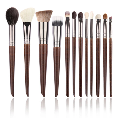 OVW Natural Goat Hair Makeup Brush Set – Professional Blending & Smudging Kit