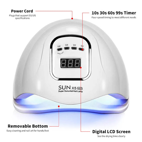 (3003) Professional Nail Dryer - Infrared Sensor Manicure Light for Fast Gel Curing