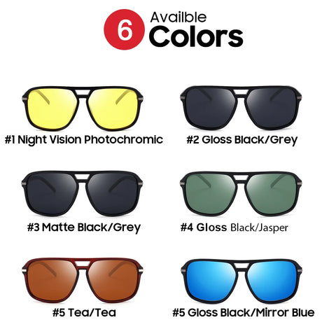 (702) Yellow Photochromic Sunglasses: Stylish, Polarized, and Perfect for Day and Night!