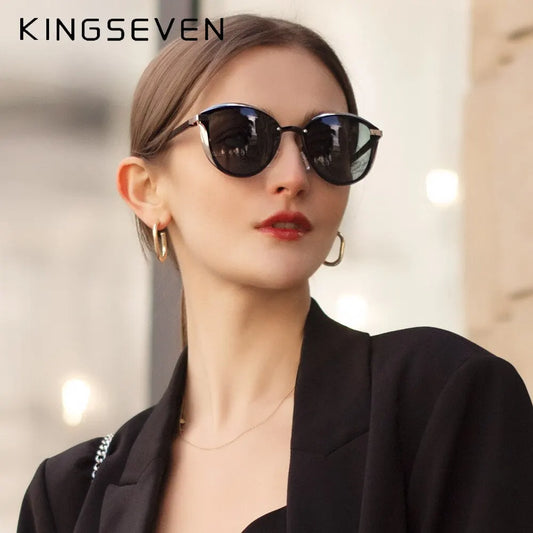 102 Stylish Polarized Cat Eye Sunglasses for Women. KINGSEVEN