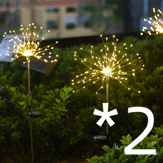 Solar Firework LED Light - Copper Wire Ground Plug