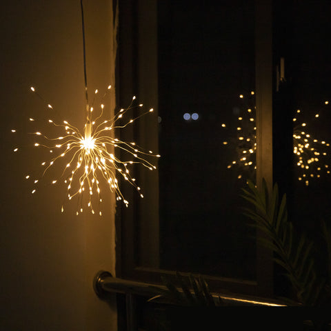 Outdoor Waterproof Dandelion String Light - Remote Control Copper Wire Lamp