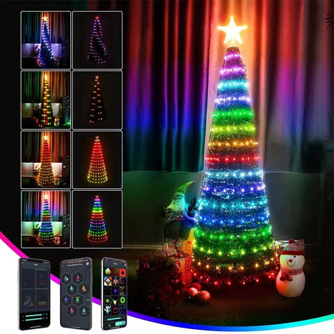 Christmas Light String with Remote Control - Intelligent Ambient Decor Lights