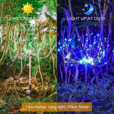 Solar Firework LED Light - Copper Wire Ground Plug